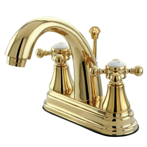 Kingston Brass KS7612BX 4" Centerset Bathroom Faucet, Polished Brass KS7612BX - main